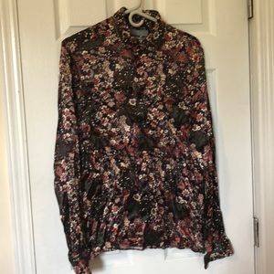 Zara Men’s silky floral button down